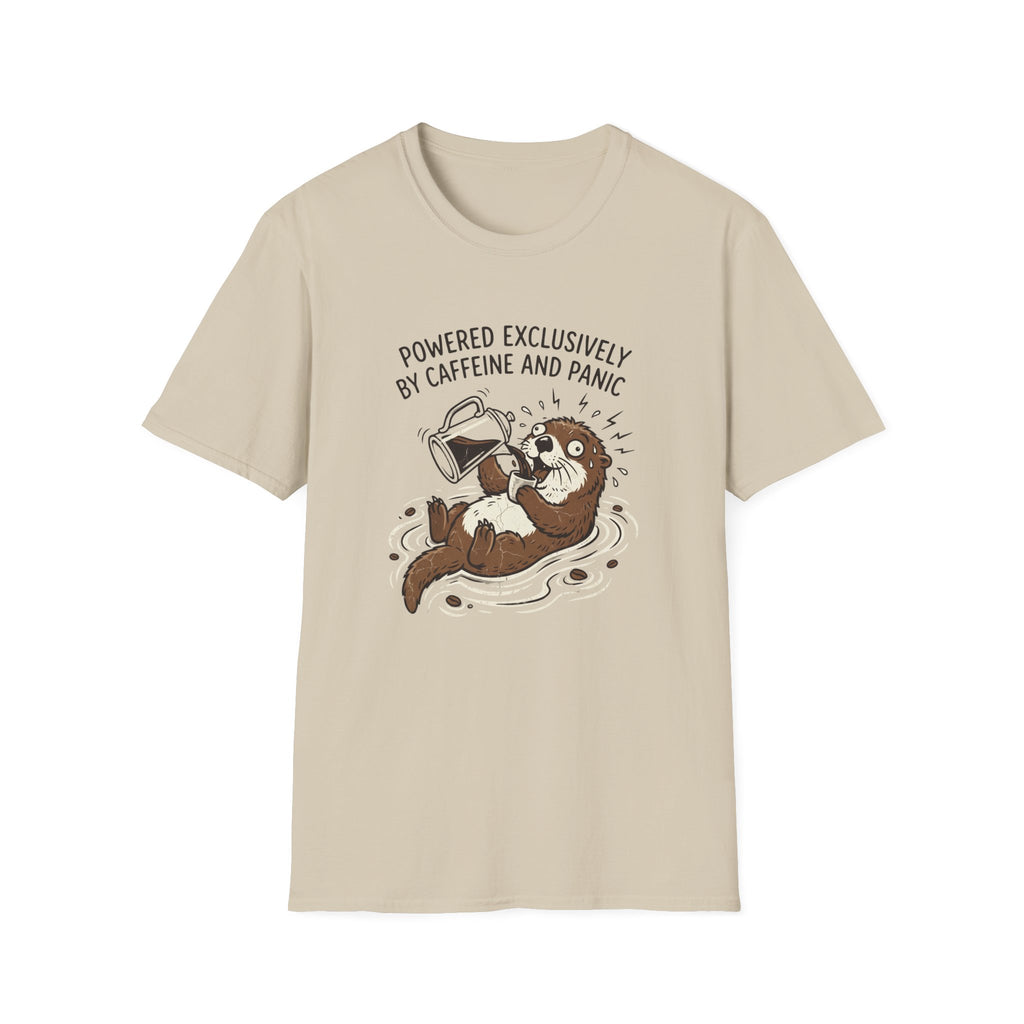 Powered Exclusively By Caffeine And Panic T-Shirt