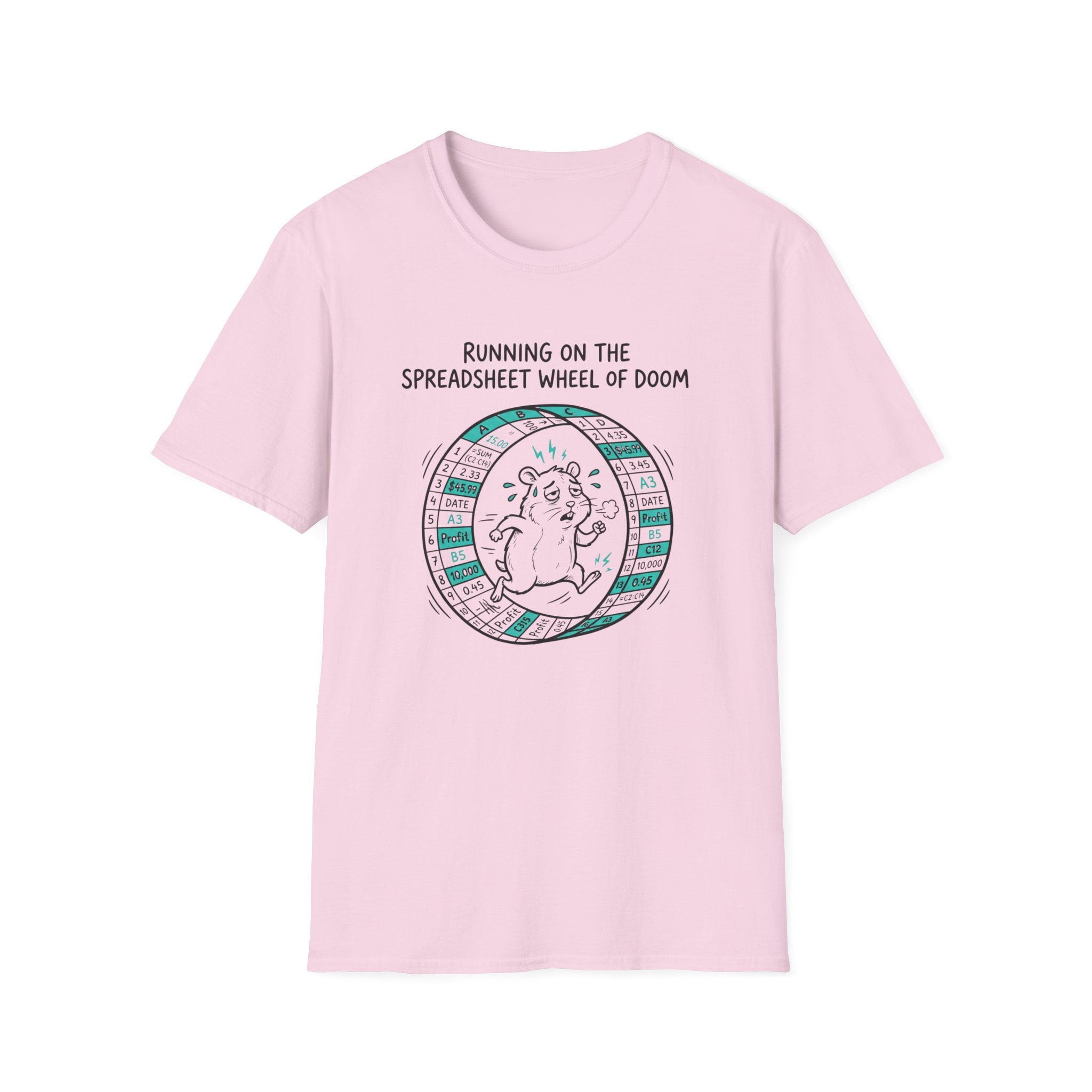 Running On The Spreadsheet Wheel Of Doom T-Shirt