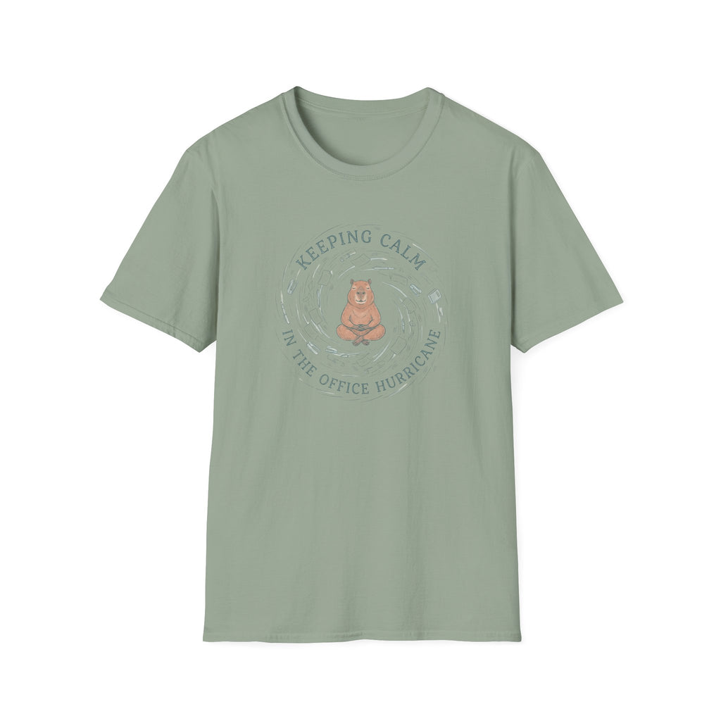 Keeping Calm In The Office Hurricane T-Shirt