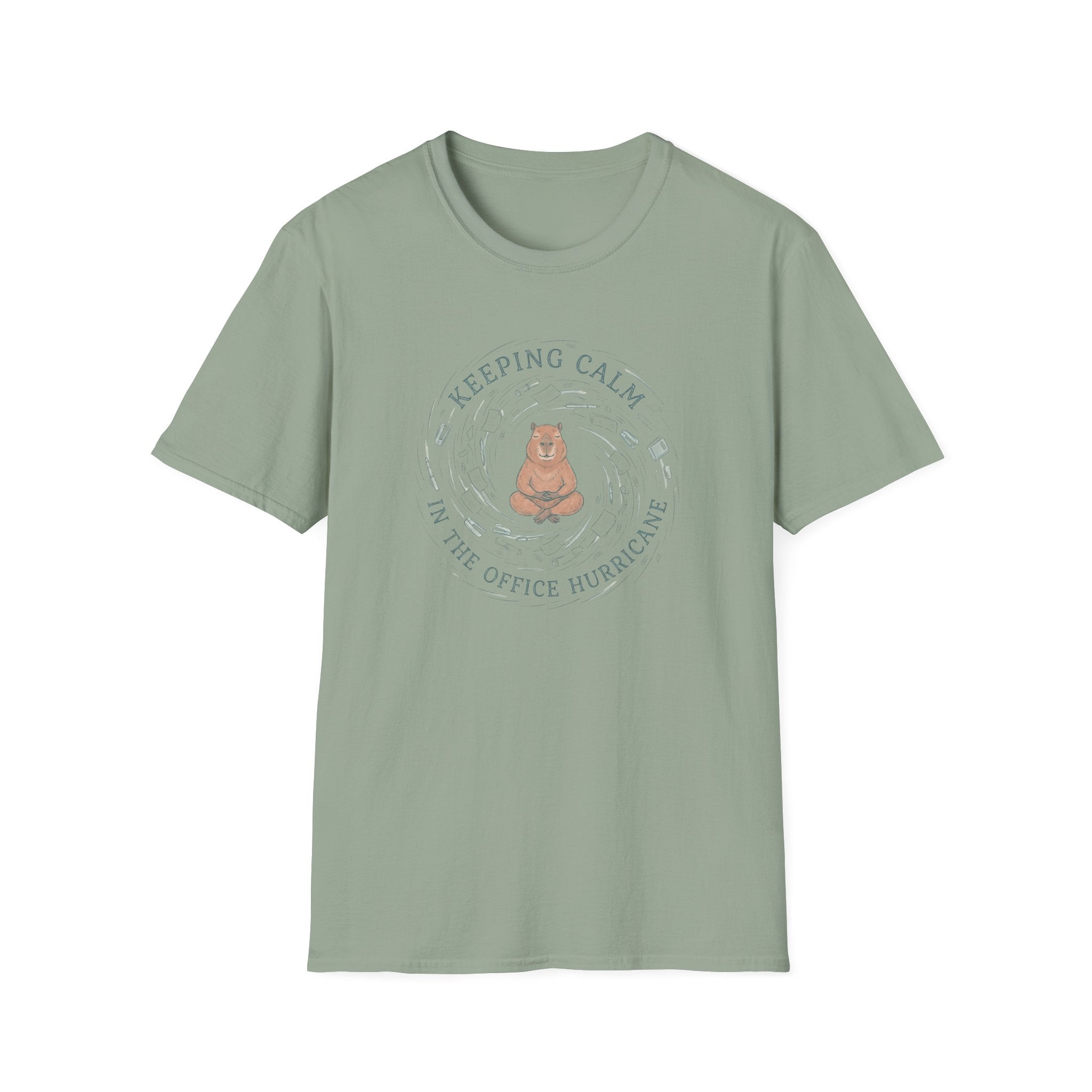 Keeping Calm In The Office Hurricane T-Shirt