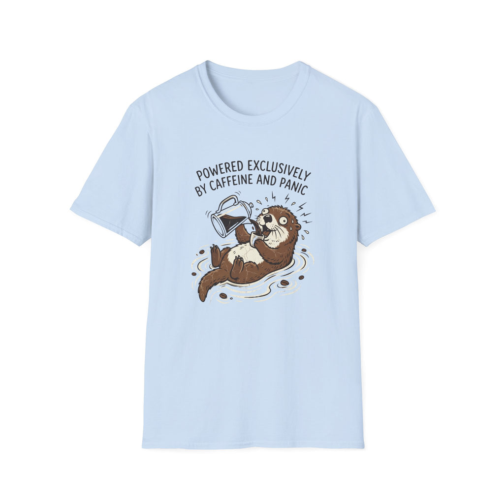 Powered Exclusively By Caffeine And Panic T-Shirt