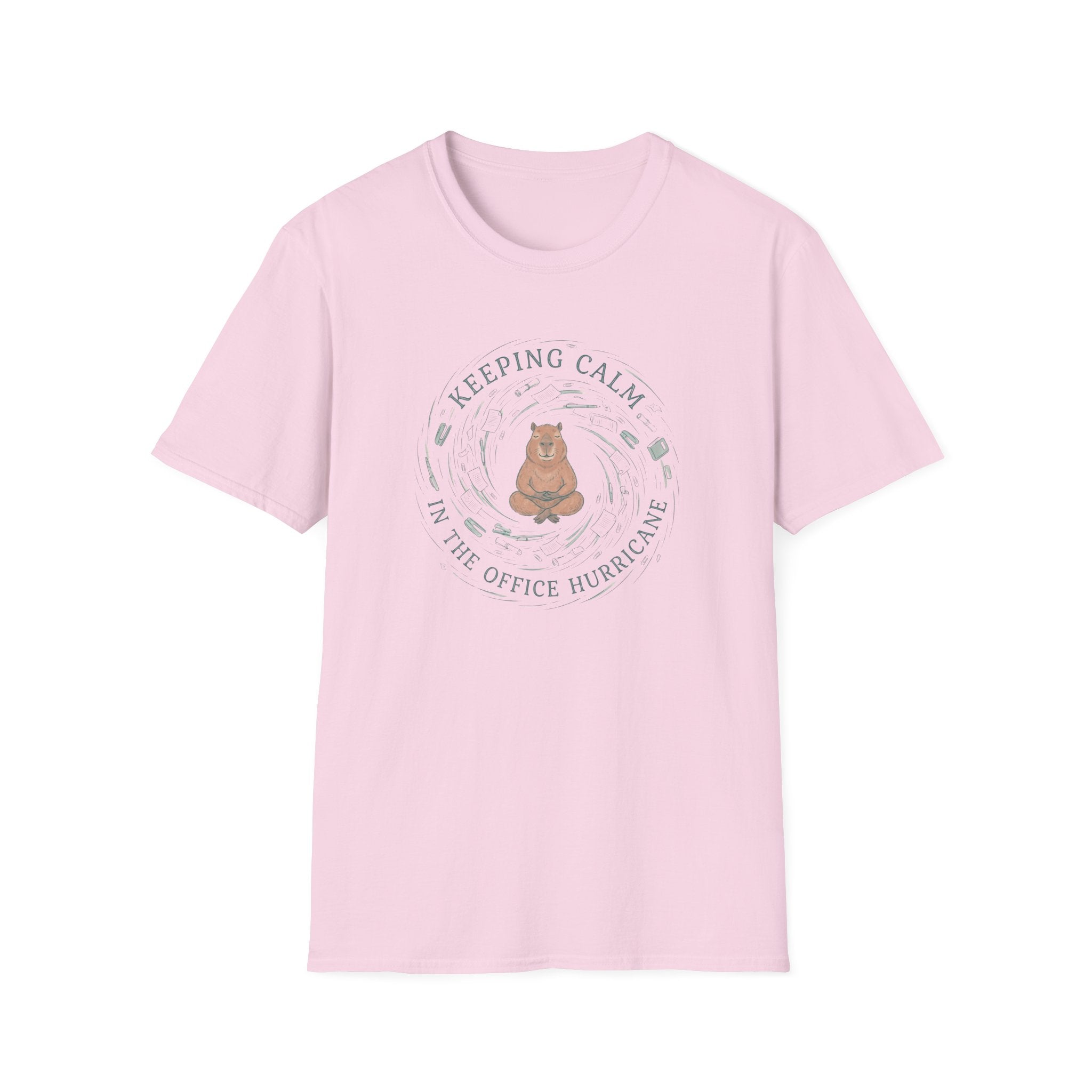 Keeping Calm In The Office Hurricane T-Shirt