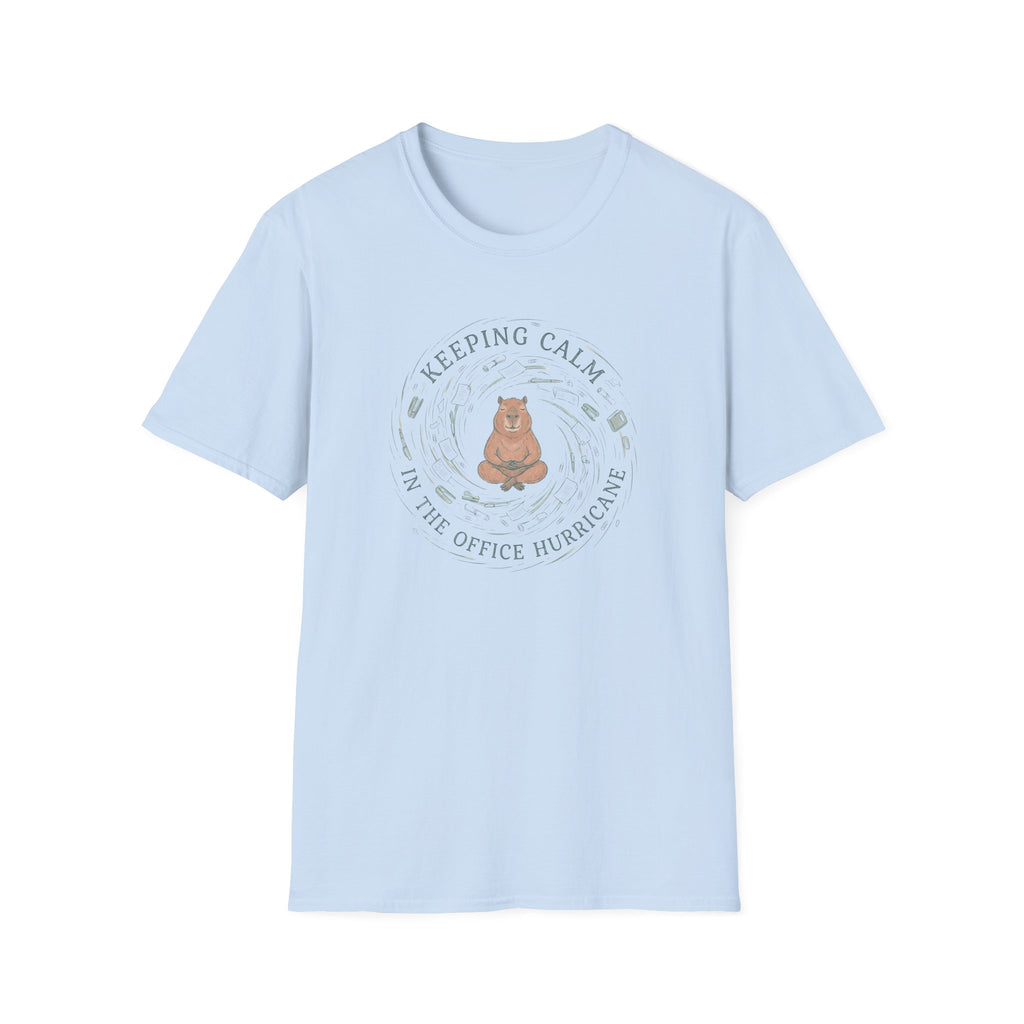 Keeping Calm In The Office Hurricane T-Shirt
