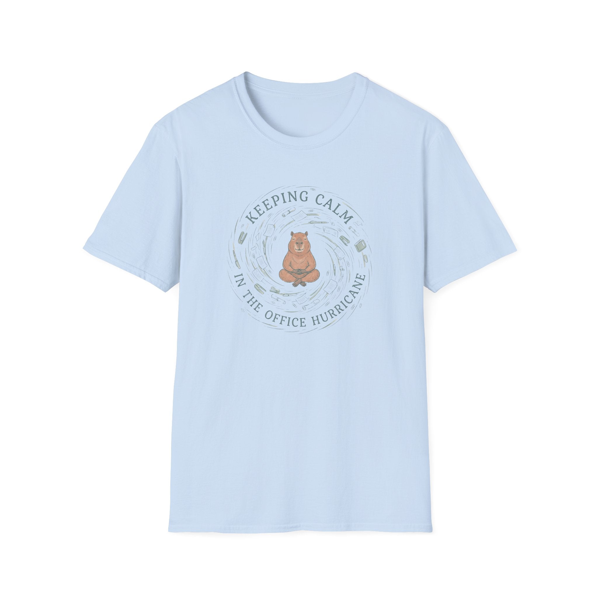 Keeping Calm In The Office Hurricane T-Shirt