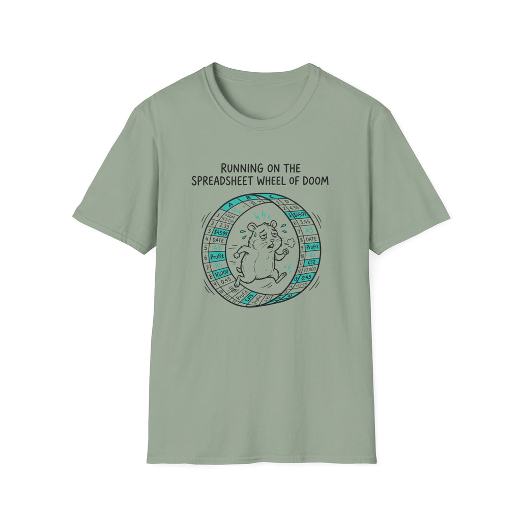 Running On The Spreadsheet Wheel Of Doom T-Shirt