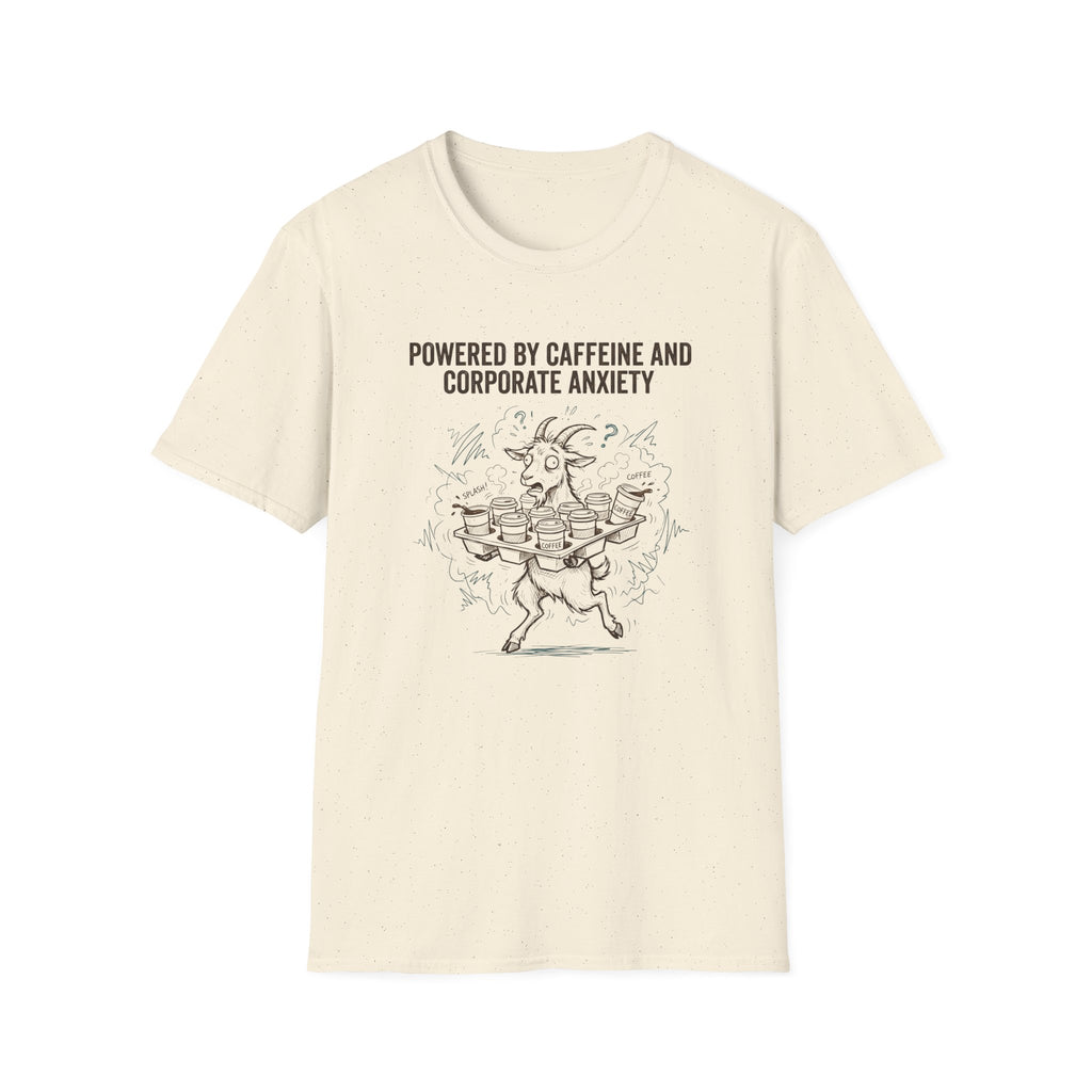Powered By Caffeine And Corporate Anxiety T-Shirt