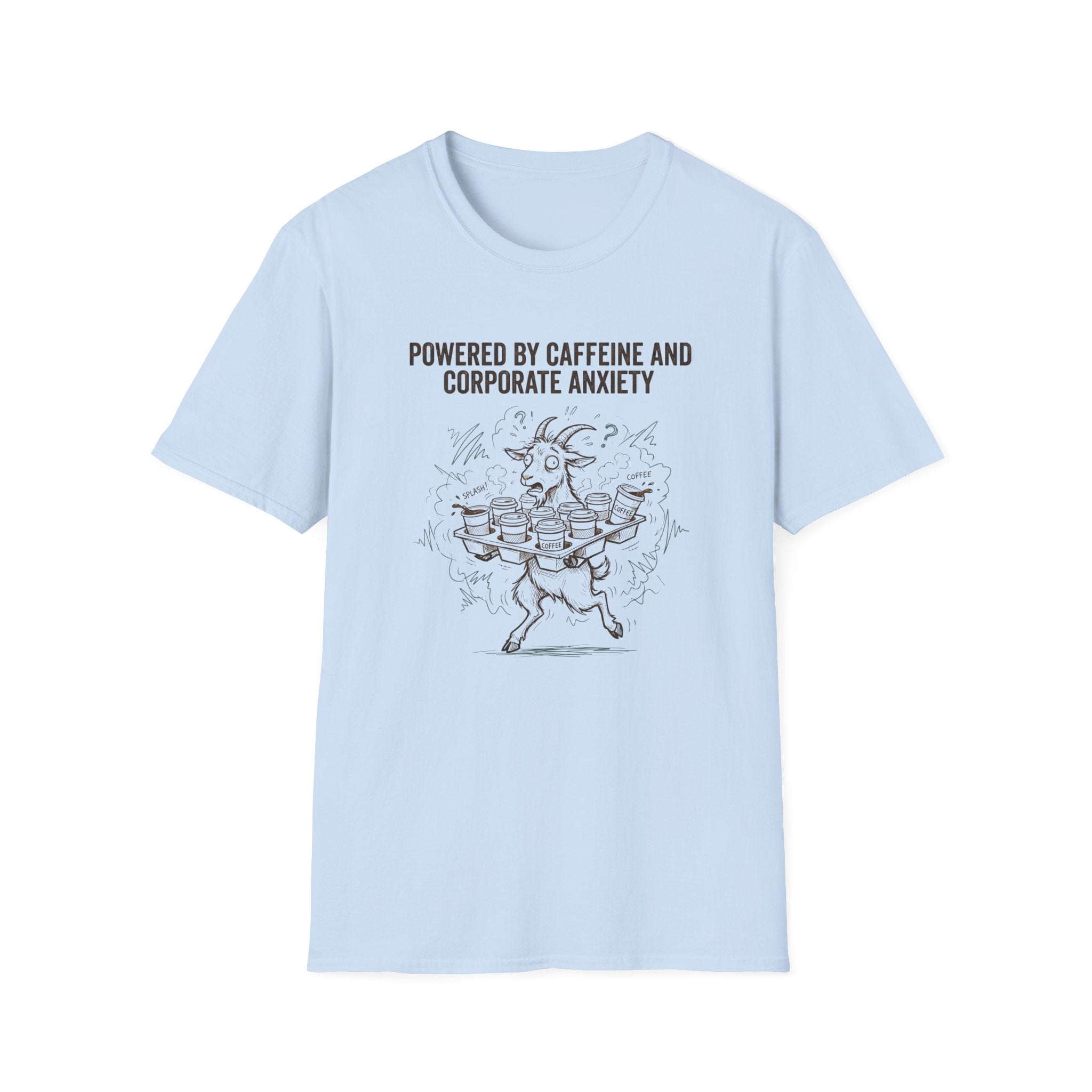 Powered By Caffeine And Corporate Anxiety T-Shirt