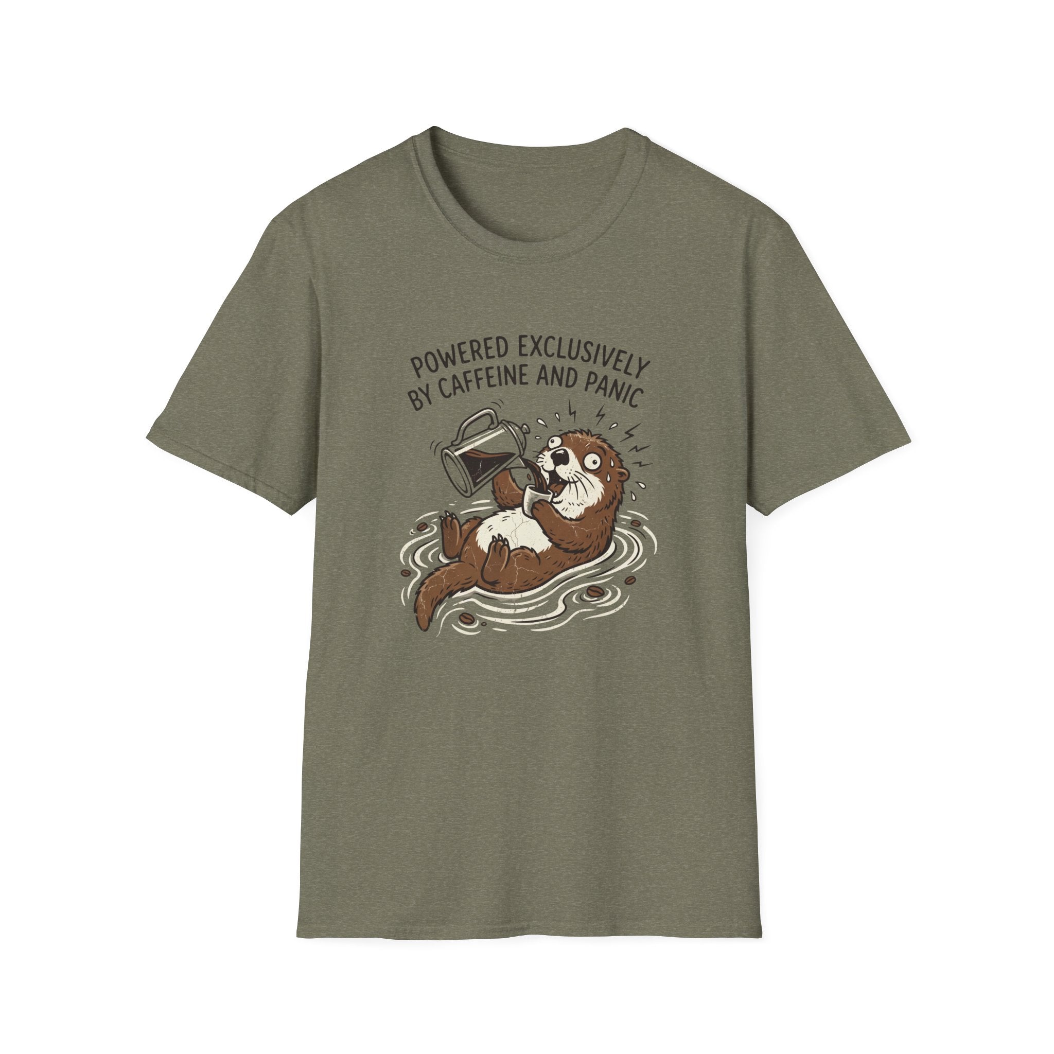 Powered Exclusively By Caffeine And Panic T-Shirt