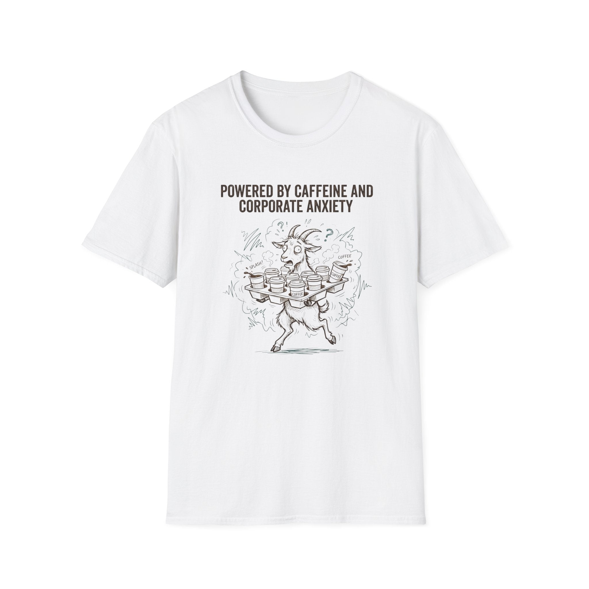 Powered By Caffeine And Corporate Anxiety T-Shirt