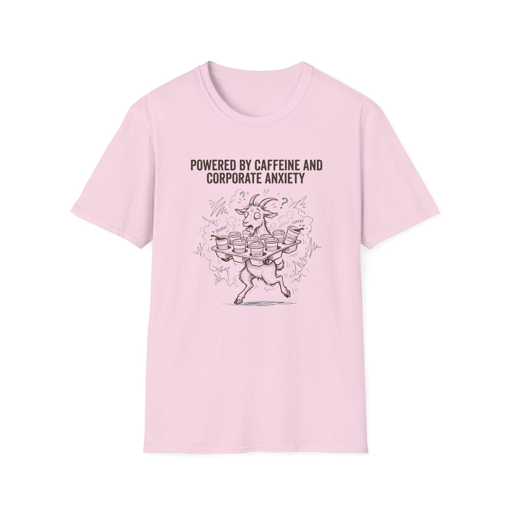 Powered By Caffeine And Corporate Anxiety T-Shirt