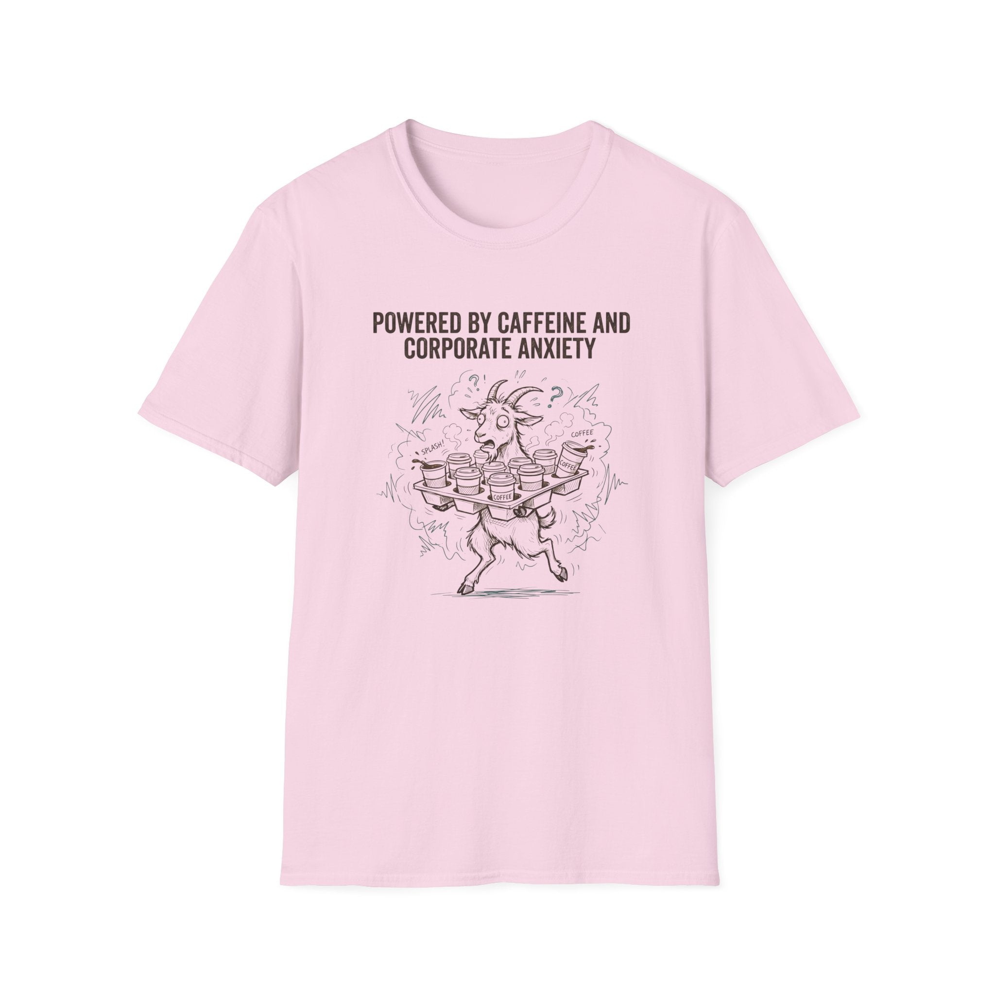 Powered By Caffeine And Corporate Anxiety T-Shirt