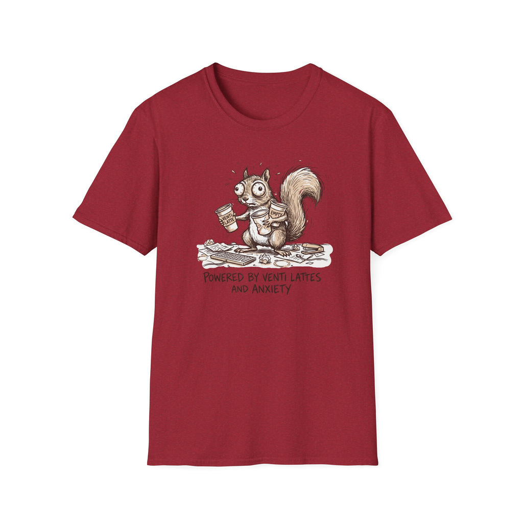 Powered By Venti Lattes And Anxiety T-Shirt