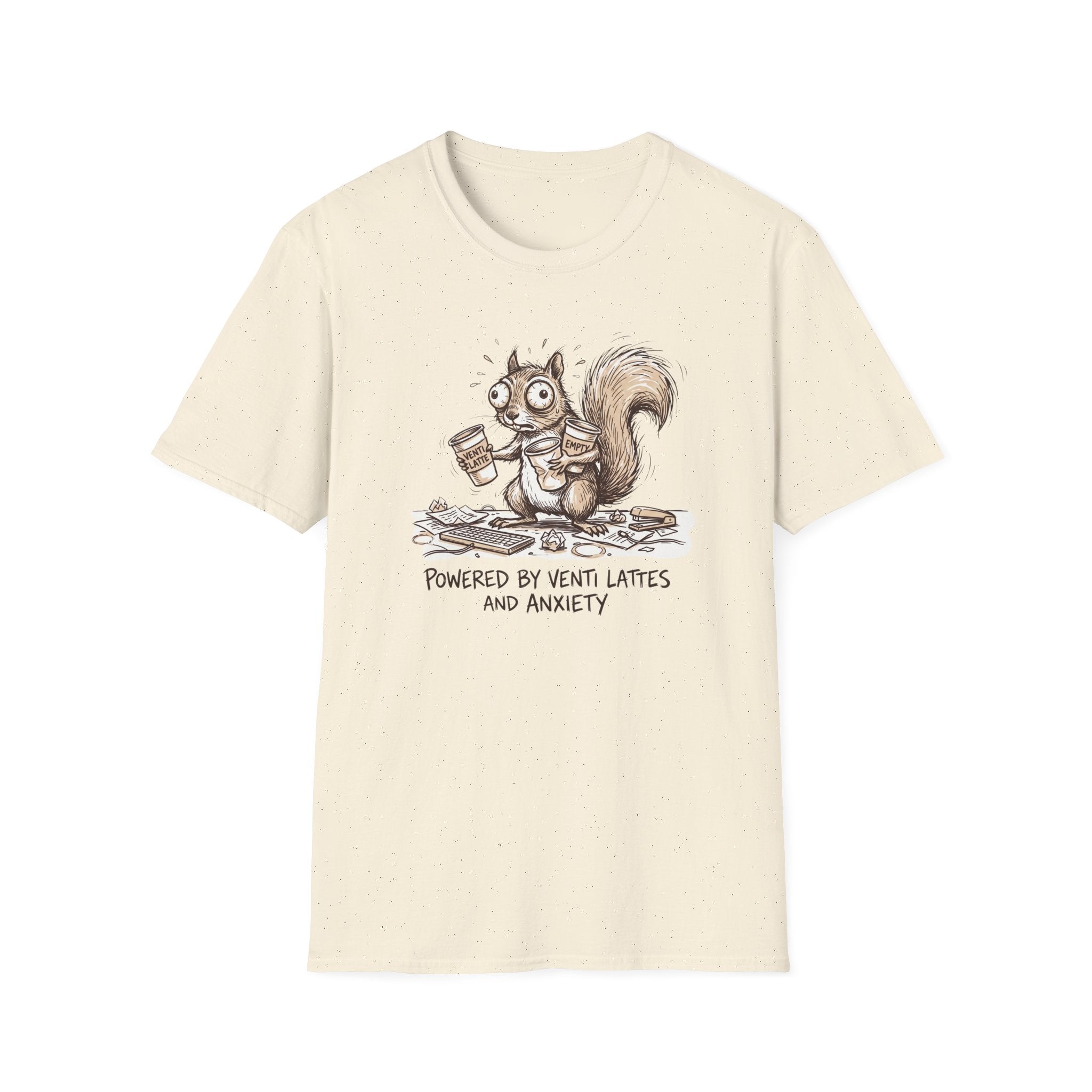 Powered By Venti Lattes And Anxiety T-Shirt