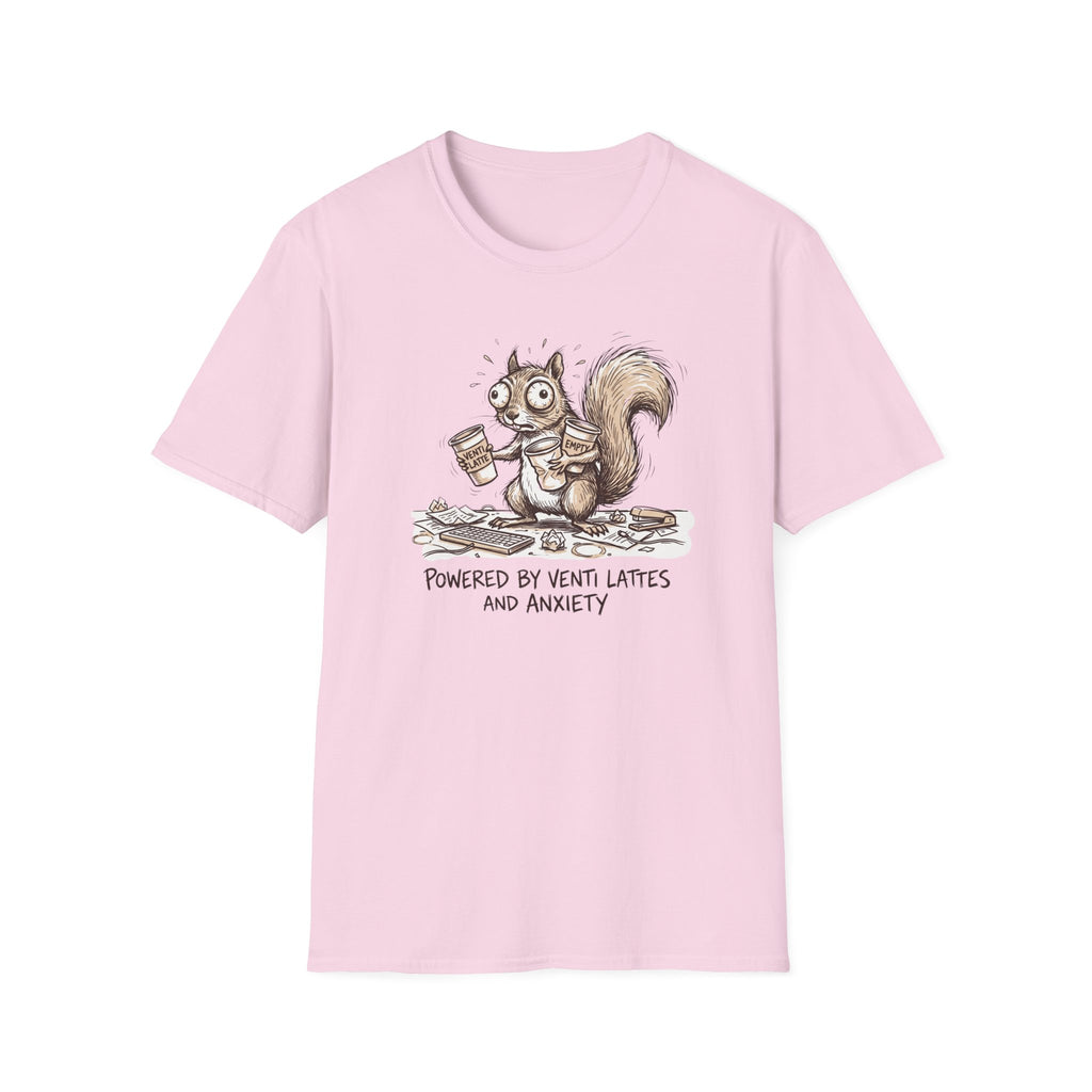 Powered By Venti Lattes And Anxiety T-Shirt