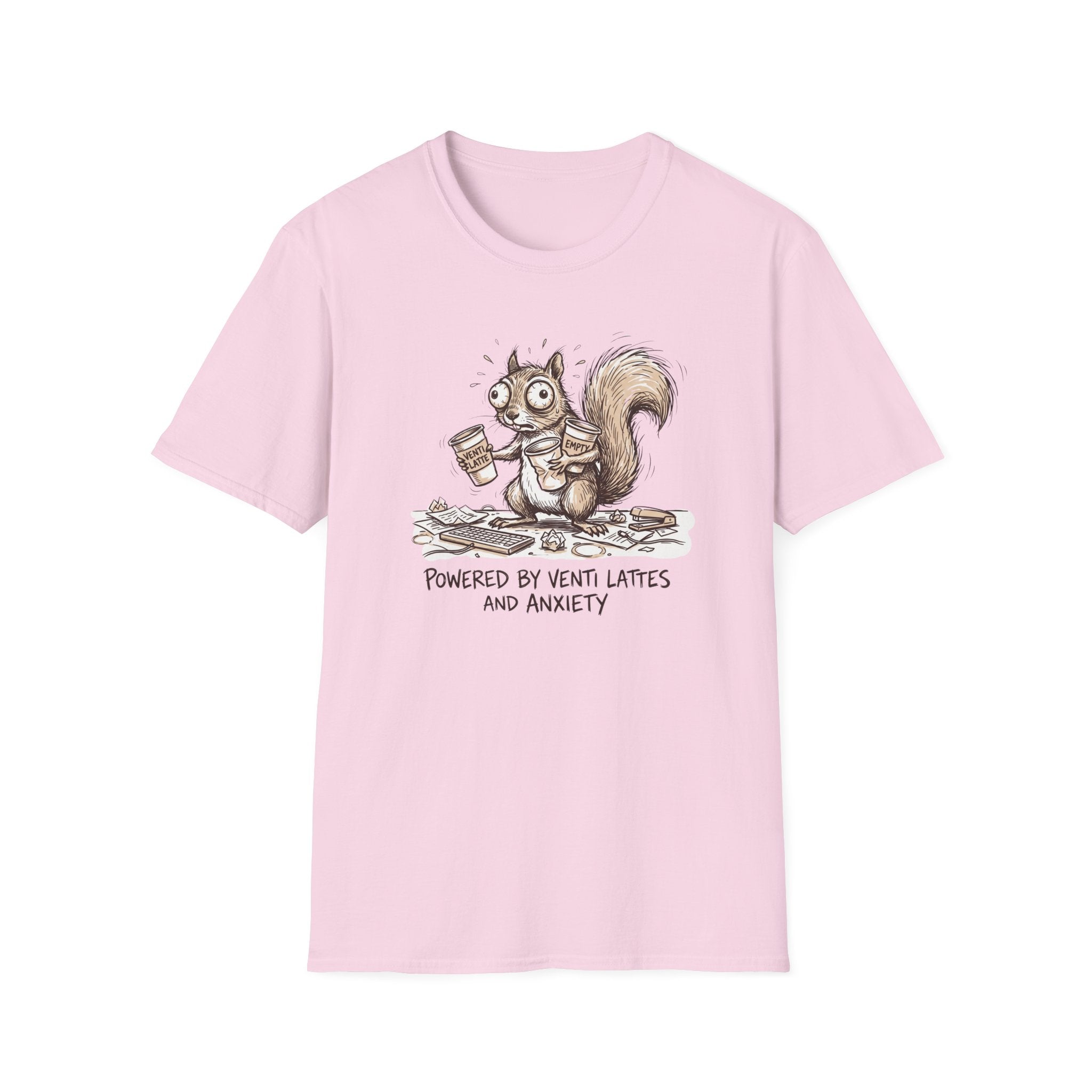 Powered By Venti Lattes And Anxiety T-Shirt