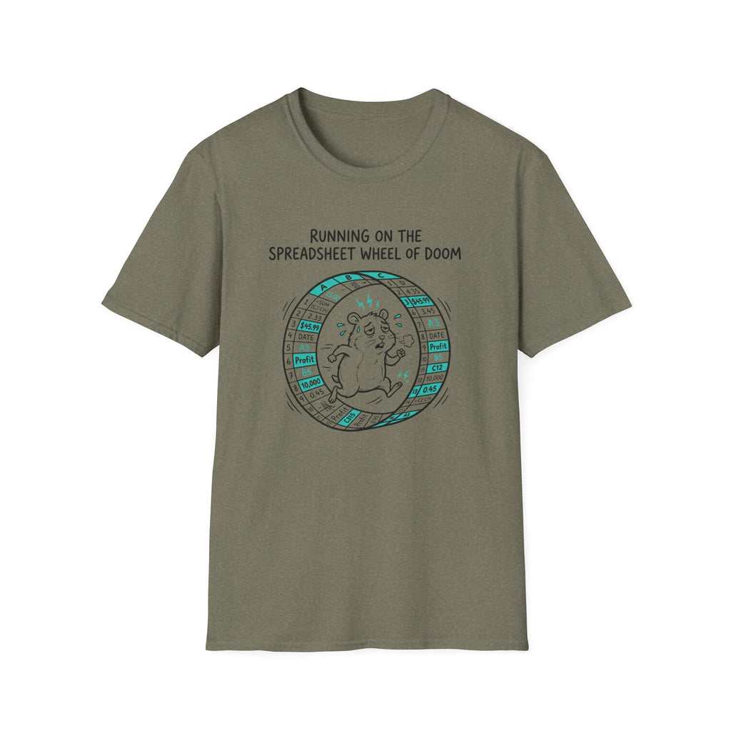 Running On The Spreadsheet Wheel Of Doom T-Shirt