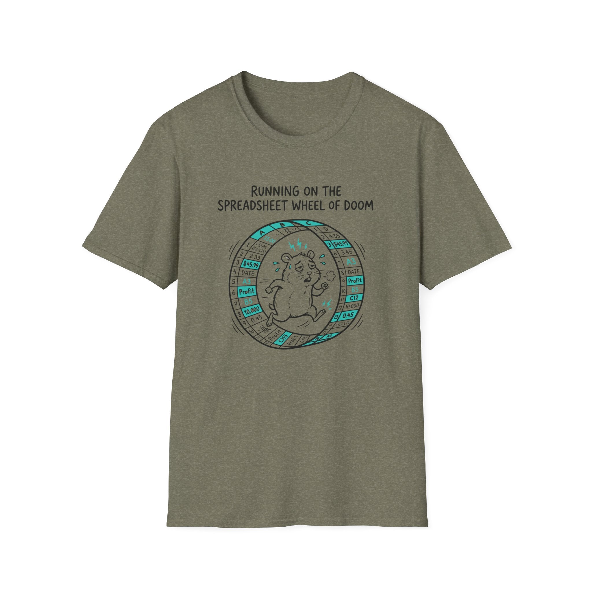 Running On The Spreadsheet Wheel Of Doom T-Shirt