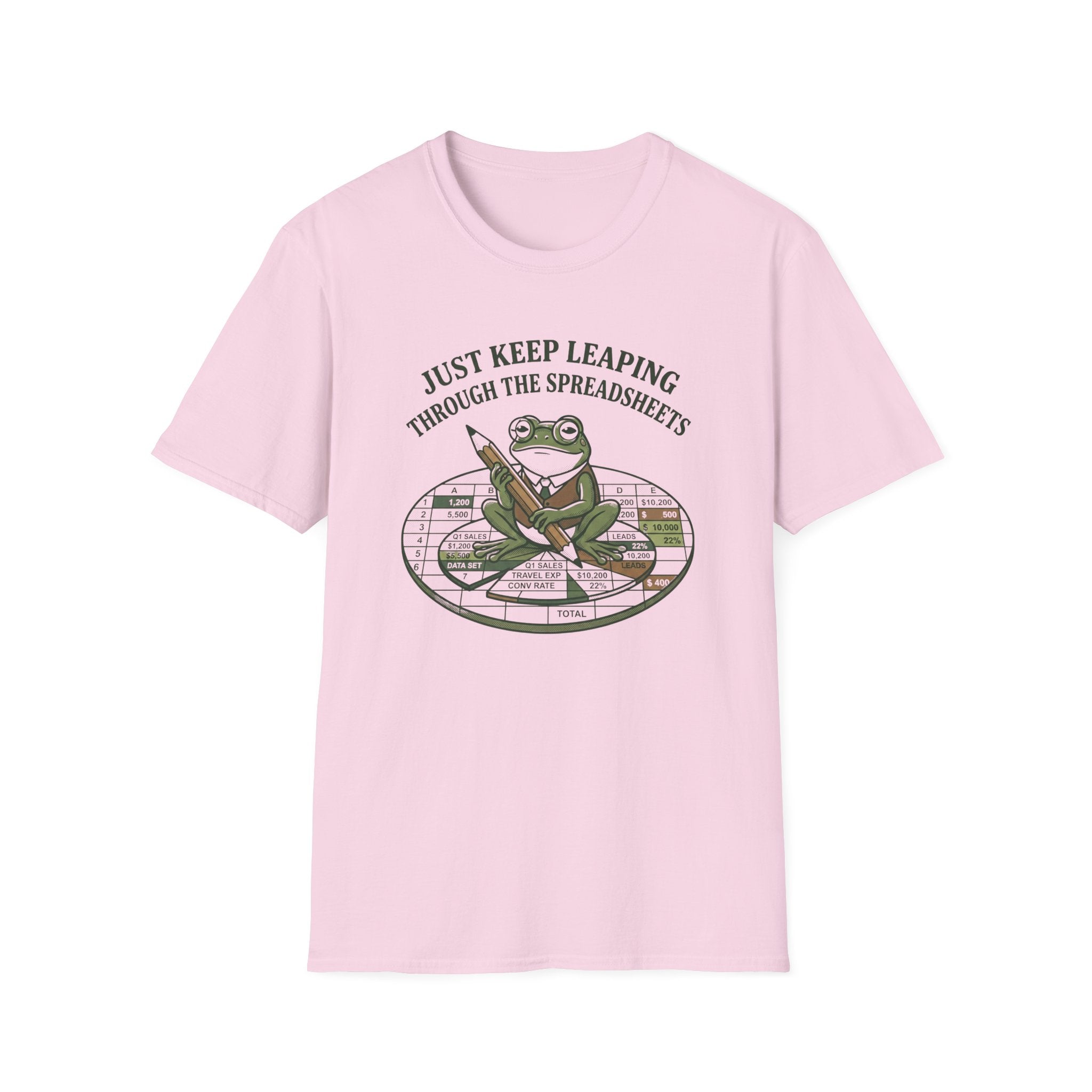 Just Keep Leaping Through The Spreadsheets T-Shirt