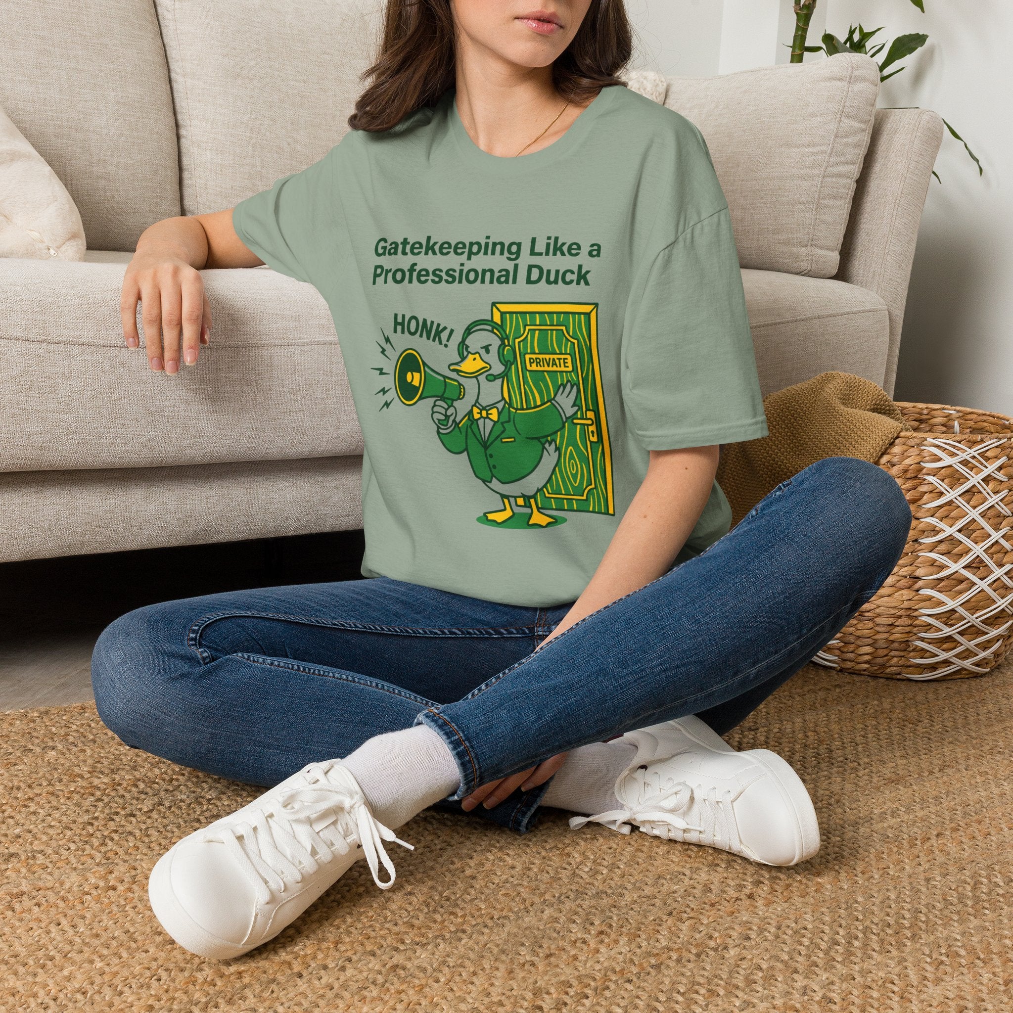 Gatekeeping Like A Professional Duck T-Shirt