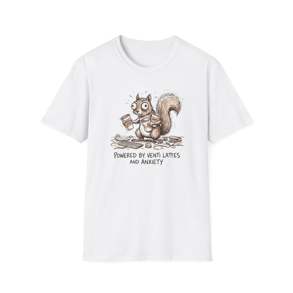 Powered By Venti Lattes And Anxiety T-Shirt
