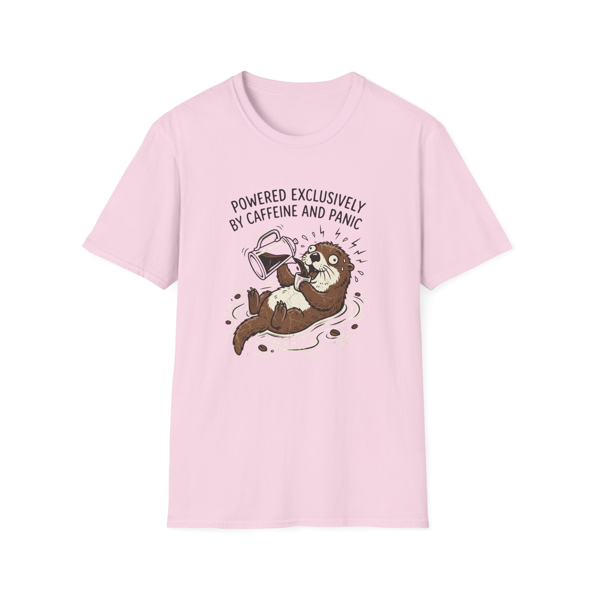 Powered Exclusively By Caffeine And Panic T-Shirt