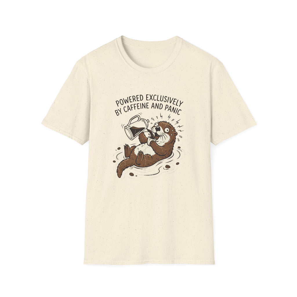 Powered Exclusively By Caffeine And Panic T-Shirt