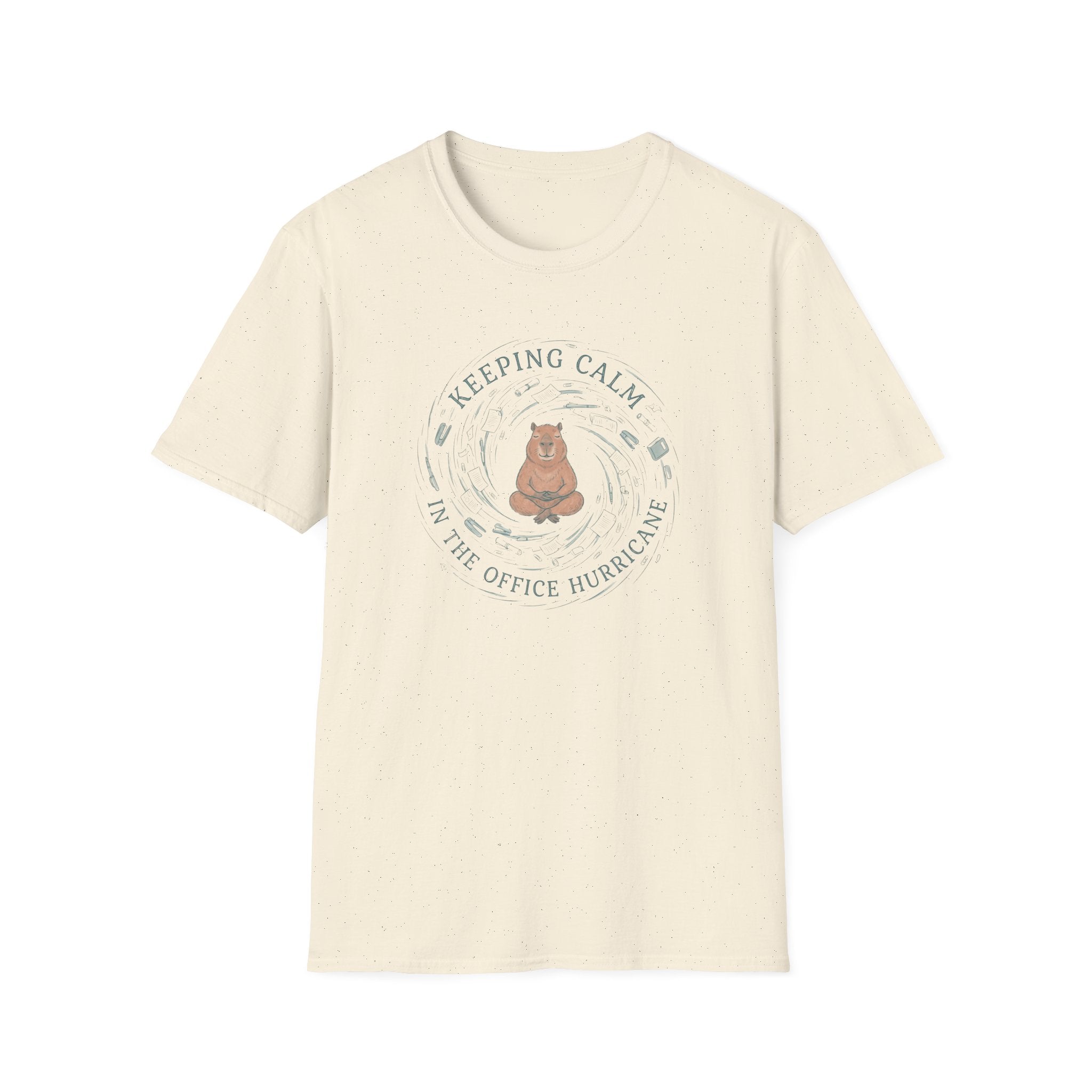 Keeping Calm In The Office Hurricane T-Shirt