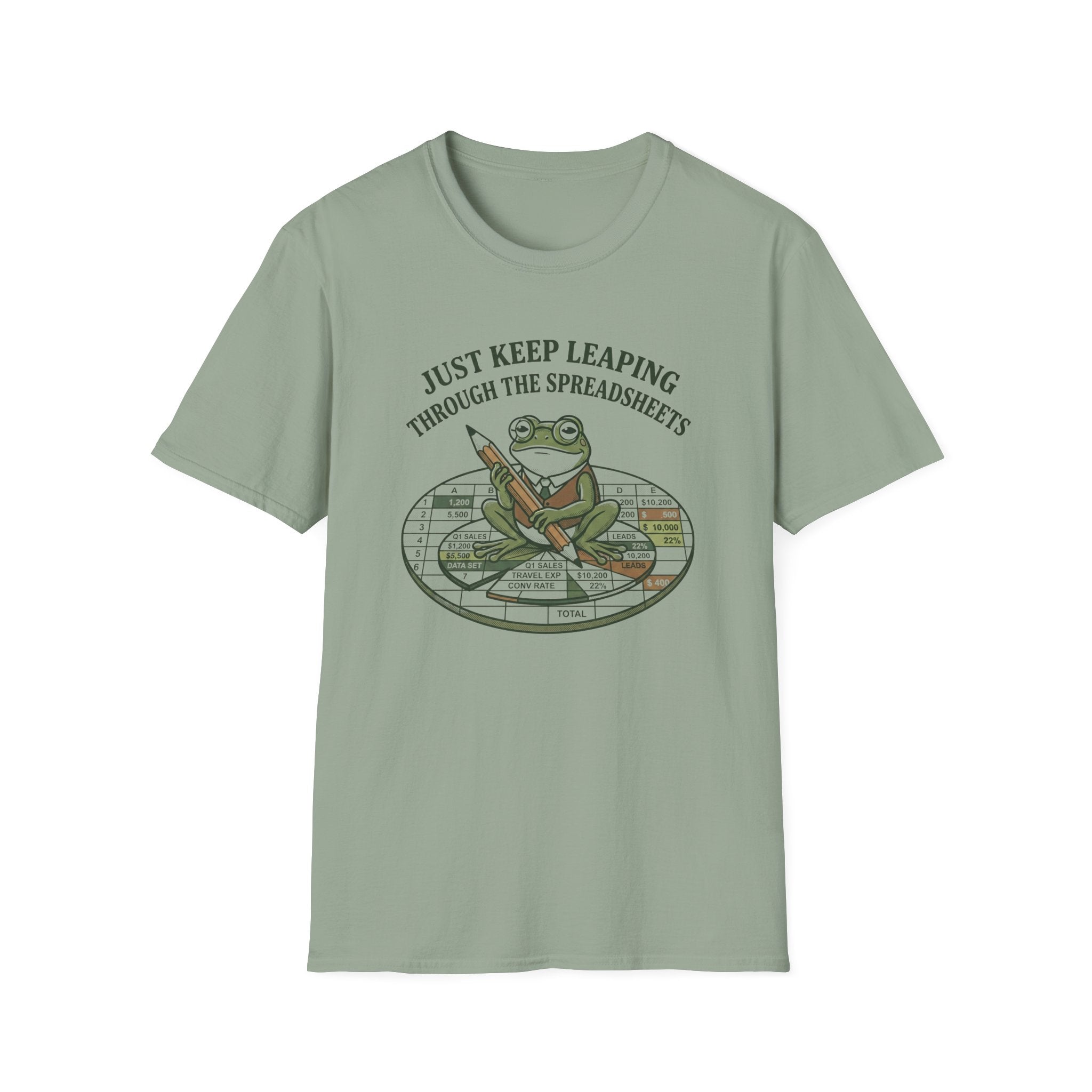 Just Keep Leaping Through The Spreadsheets T-Shirt