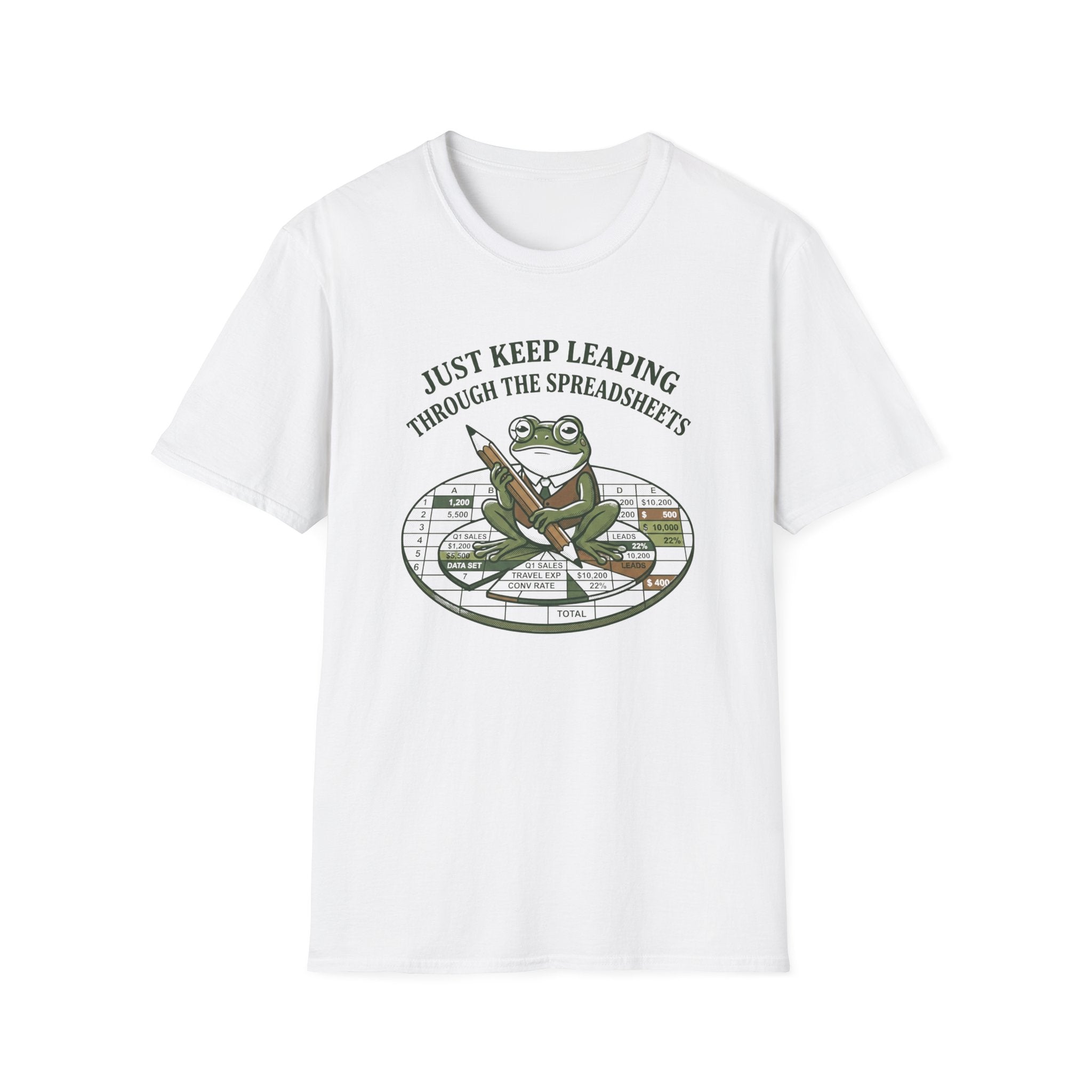 Just Keep Leaping Through The Spreadsheets T-Shirt