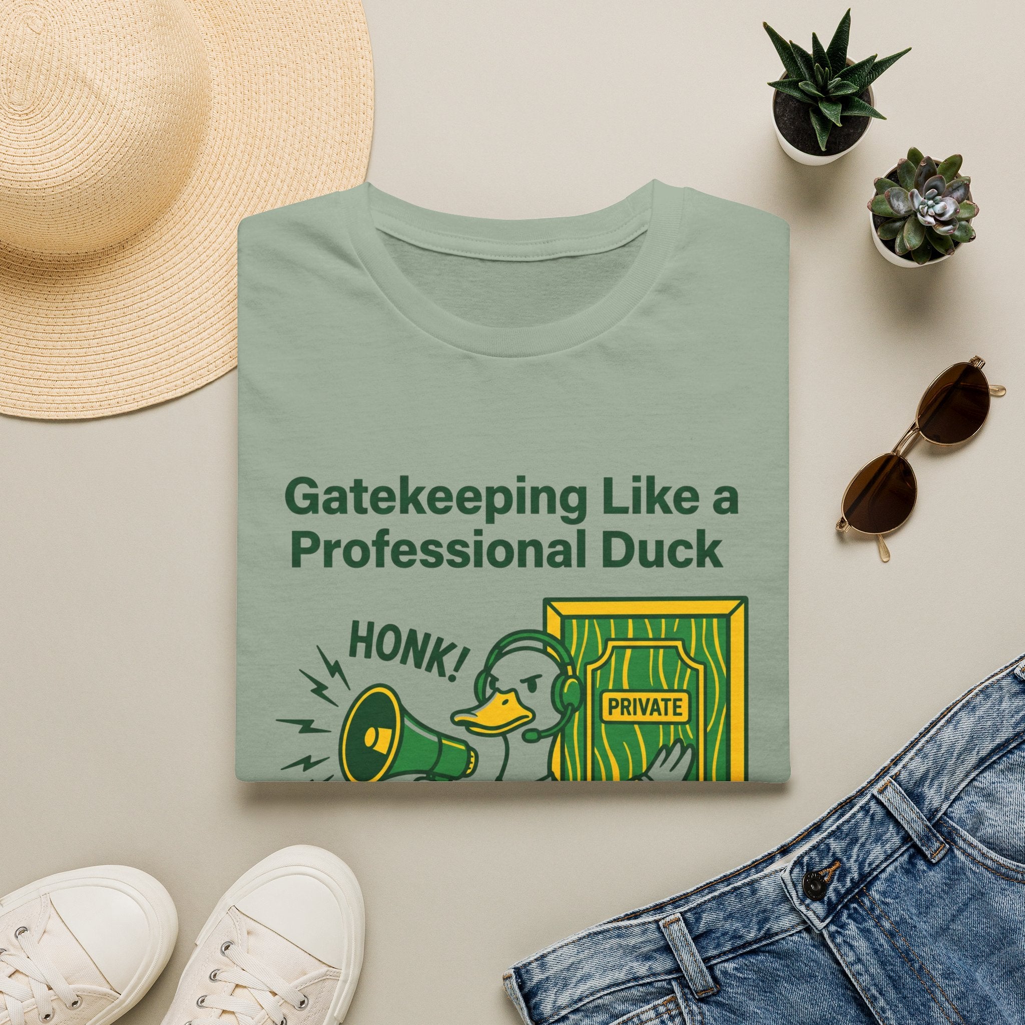Gatekeeping Like A Professional Duck T-Shirt