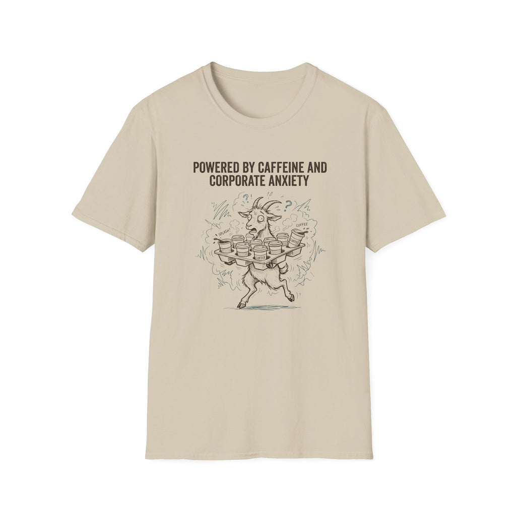 Powered By Caffeine And Corporate Anxiety T-Shirt