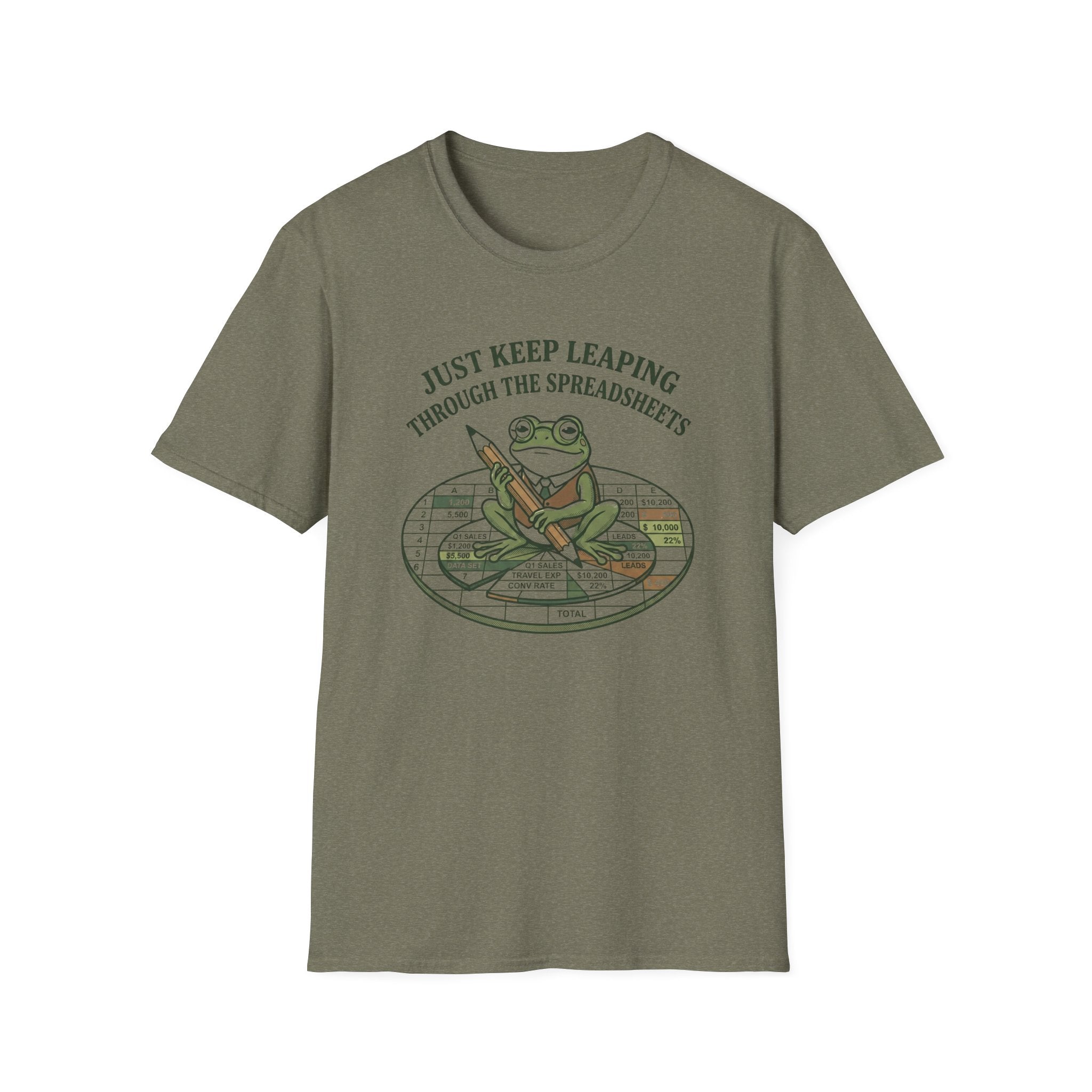 Just Keep Leaping Through The Spreadsheets T-Shirt