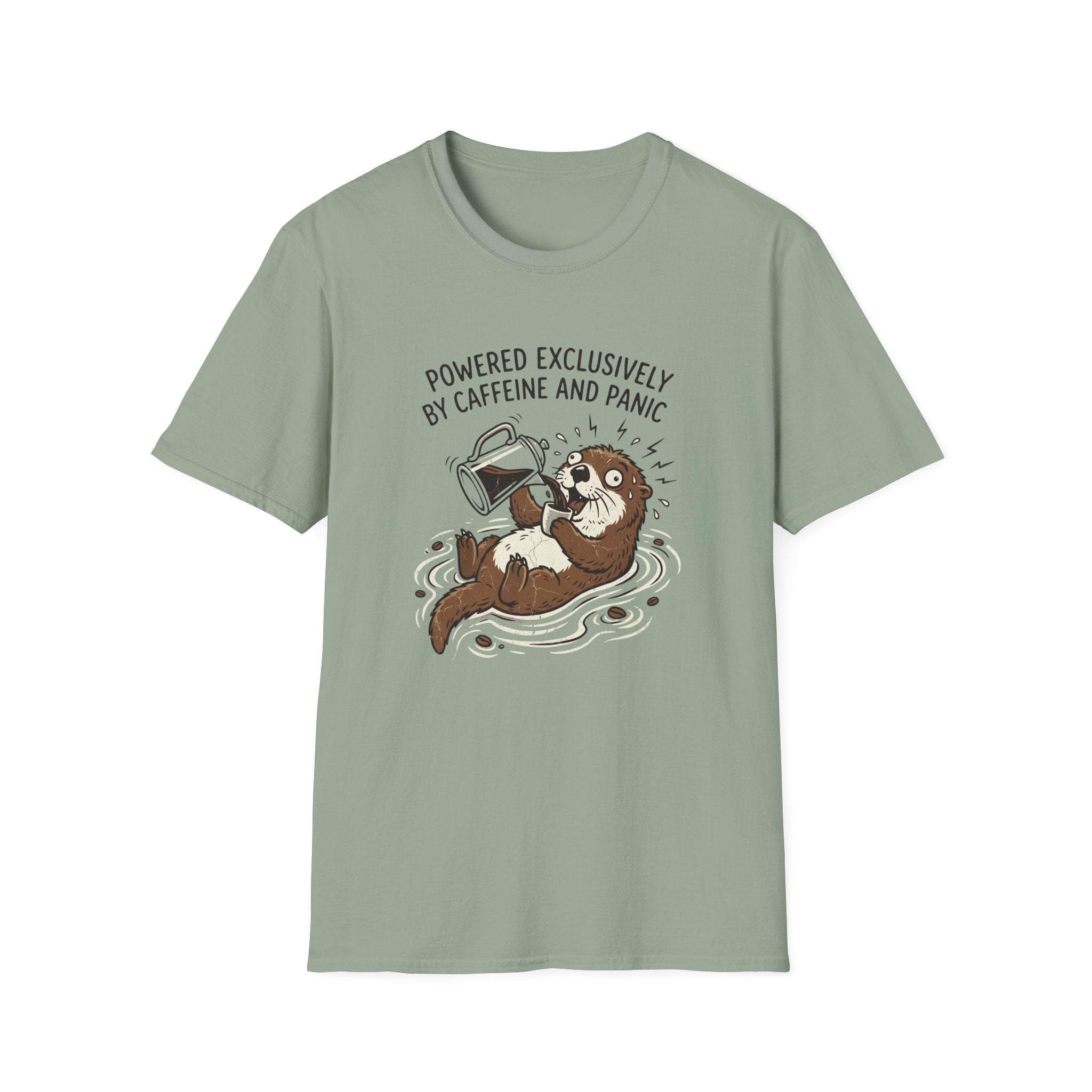 Powered Exclusively By Caffeine And Panic T-Shirt