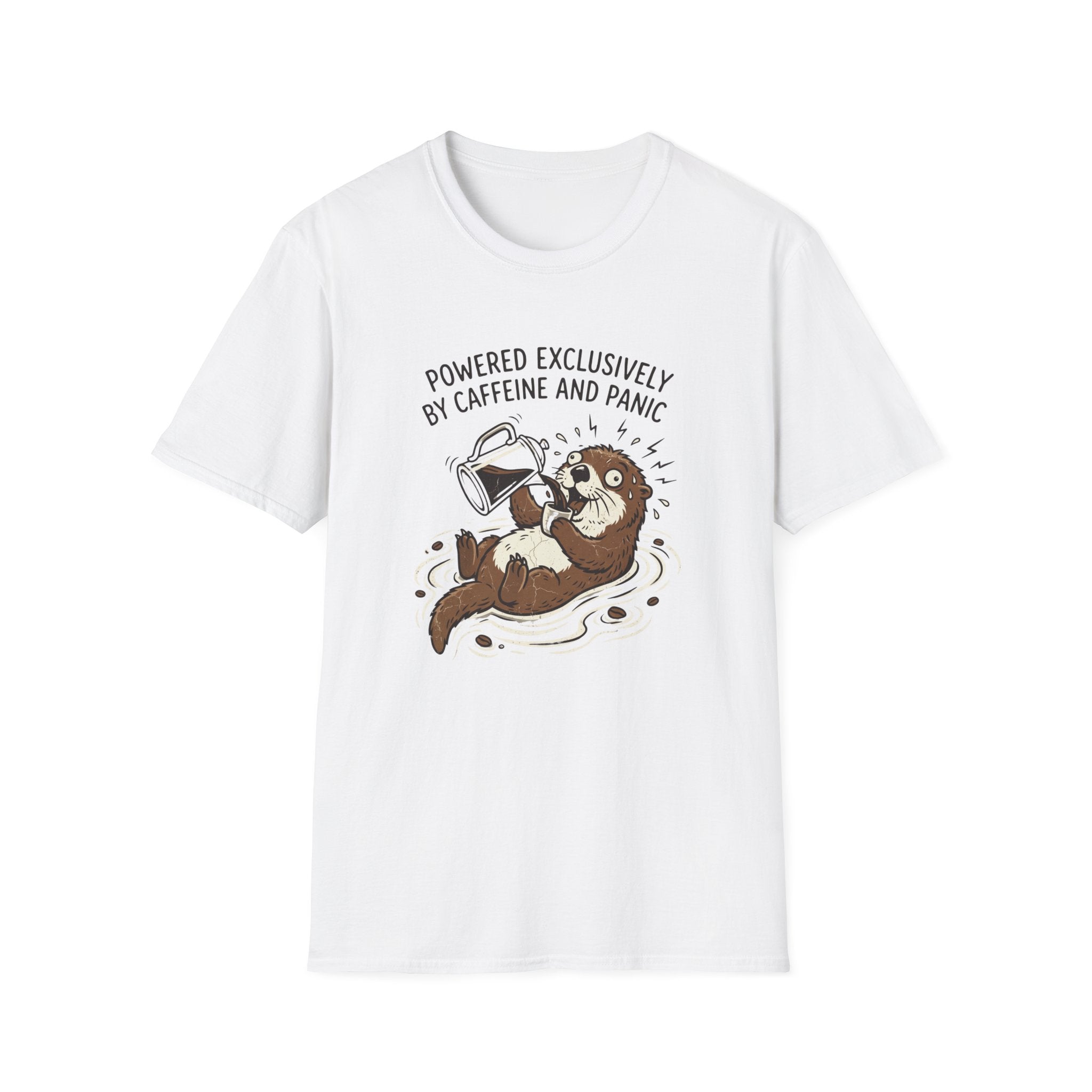 Powered Exclusively By Caffeine And Panic T-Shirt