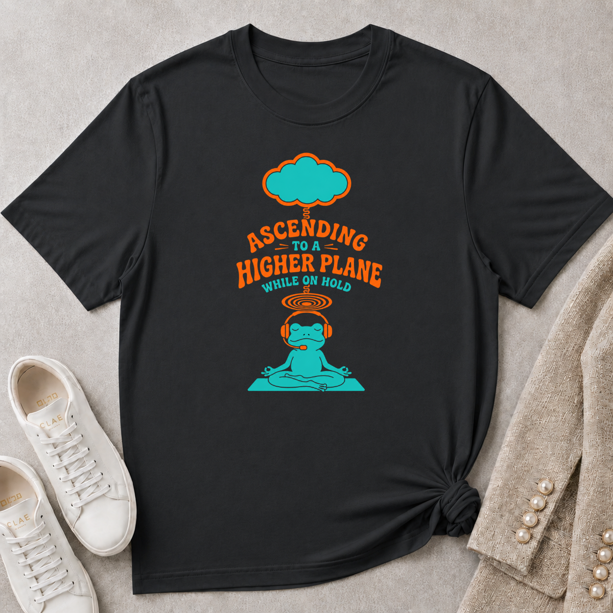 Ascending to Higher Planes while on Hold T-Shirt