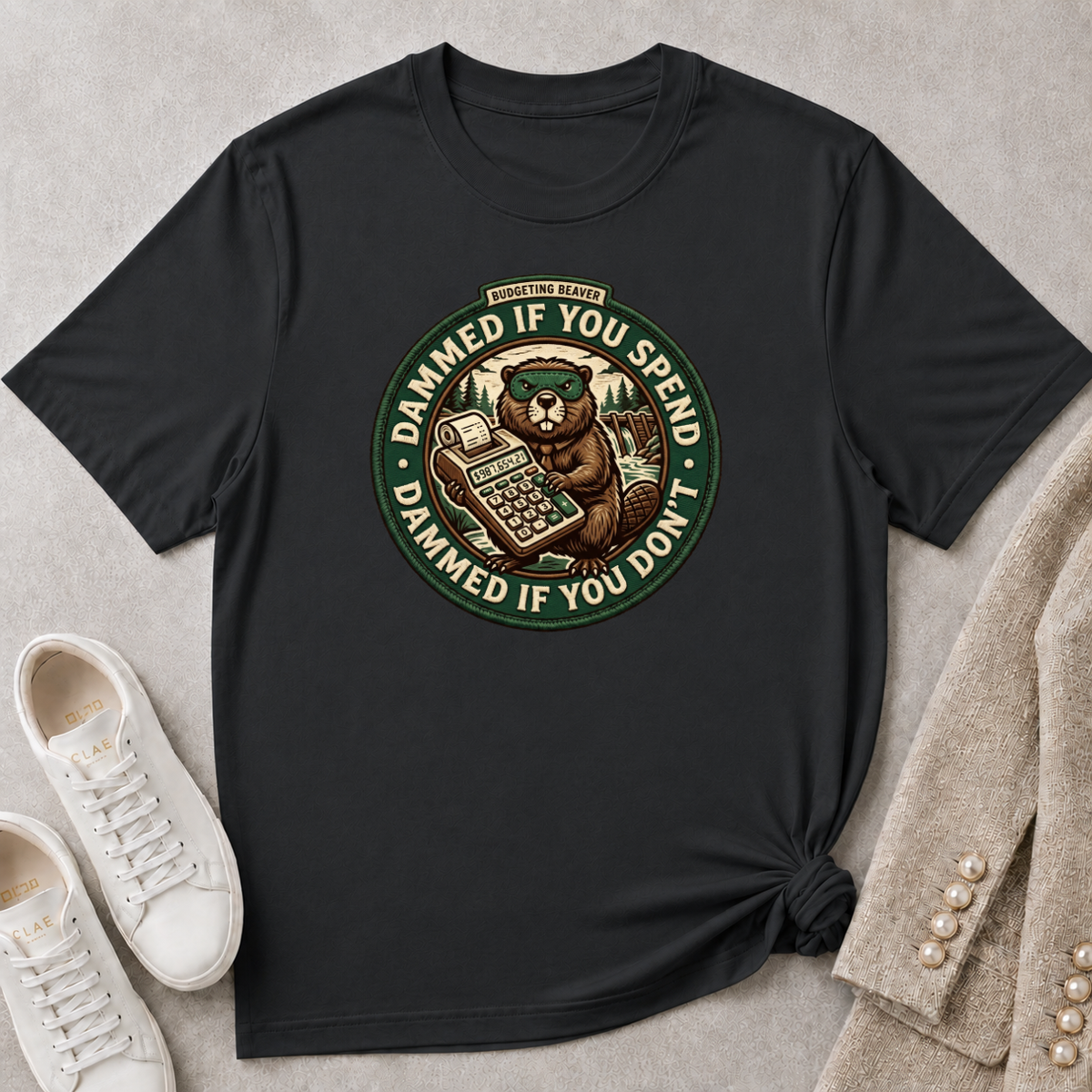 Budgeting Beaver T-Shirt Design