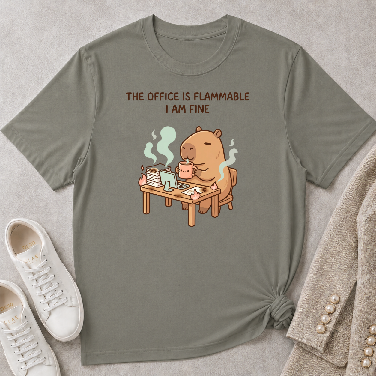 The Office Is Flammable I Am Fine T-Shirt