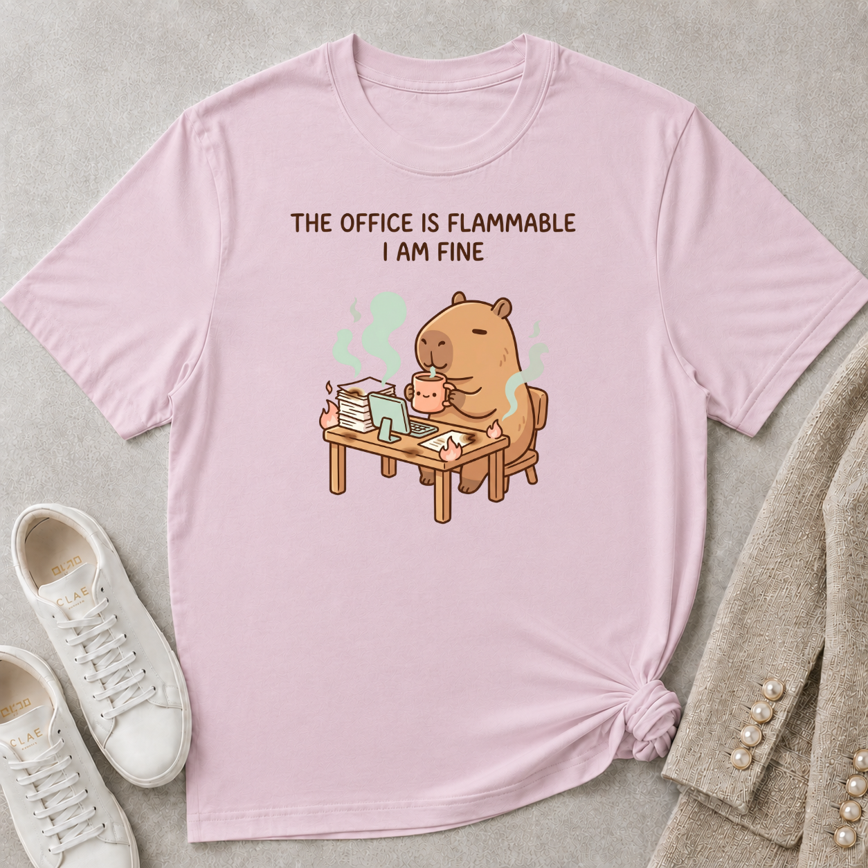The Office Is Flammable I Am Fine T-Shirt