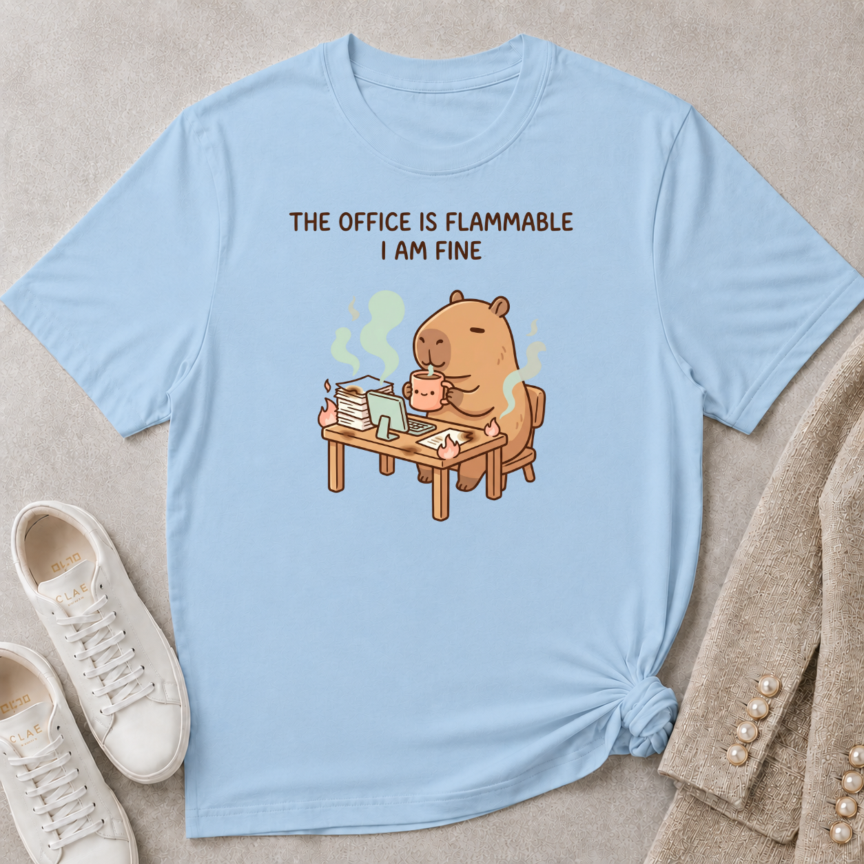 The Office Is Flammable I Am Fine T-Shirt