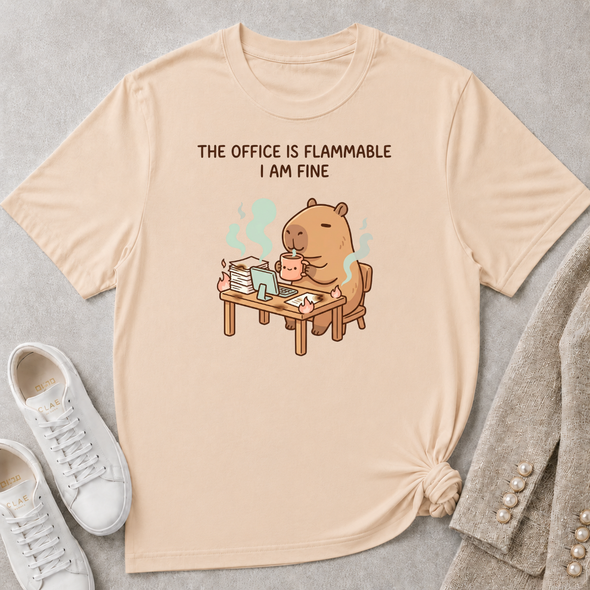 The Office Is Flammable I Am Fine T-Shirt