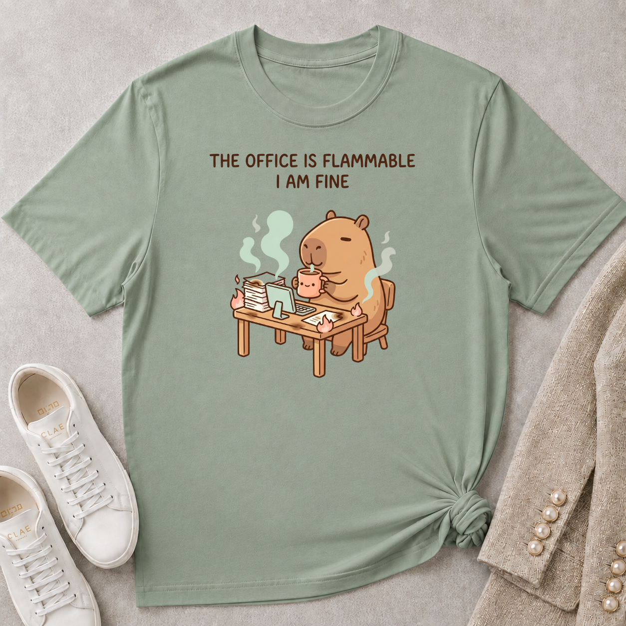 The Office Is Flammable I Am Fine T-Shirt