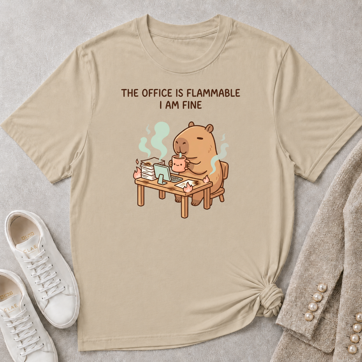 The Office Is Flammable I Am Fine T-Shirt