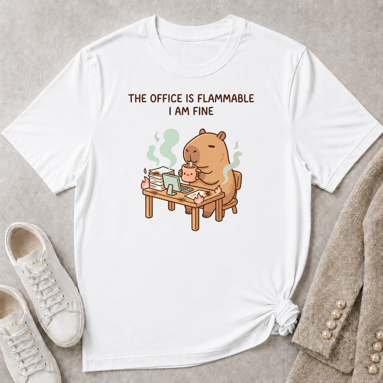 The Office Is Flammable I Am Fine T-Shirt