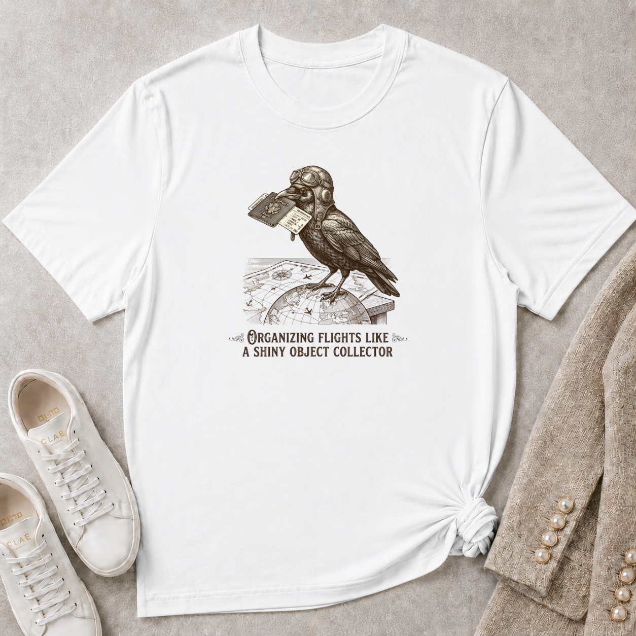Organizing Flights Like a Shiny Object Collector T-Shirt