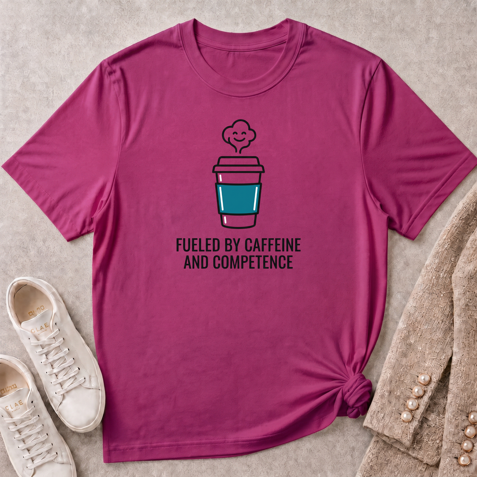 Fueled by Caffeine and Competence T-Shirt